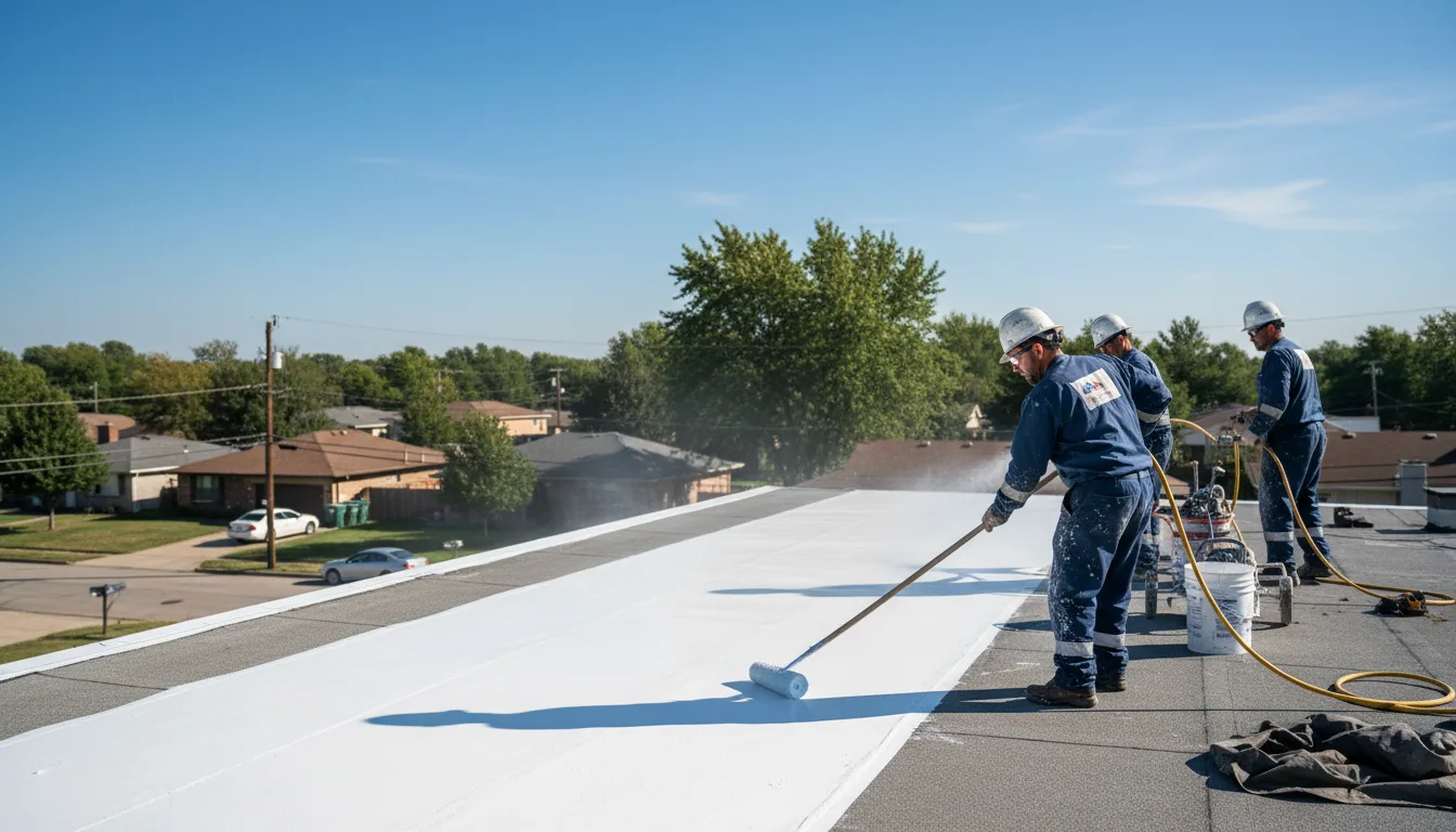 Commercial roof coating in Kingsford Heights, IN near me
